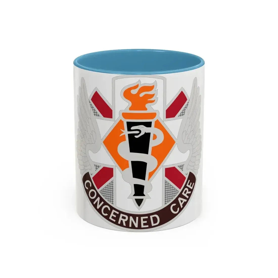 Aeromedical Center Fort Rucker (U.S. Army) Accent Coffee Mug 11oz Light Blue - Go Mug Yourself