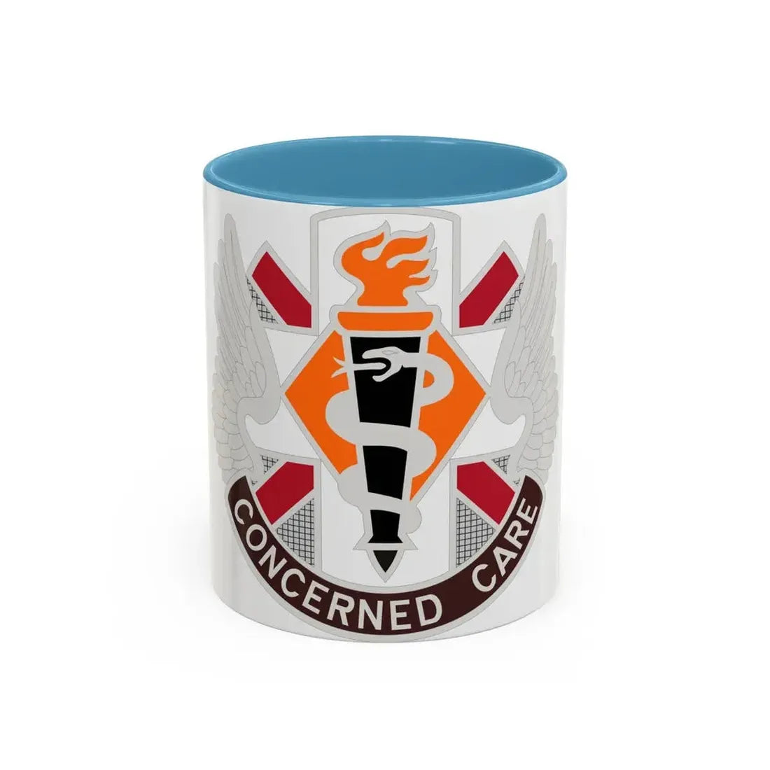 Aeromedical Center Fort Rucker (U.S. Army) Accent Coffee Mug 11oz Light Blue - Go Mug Yourself