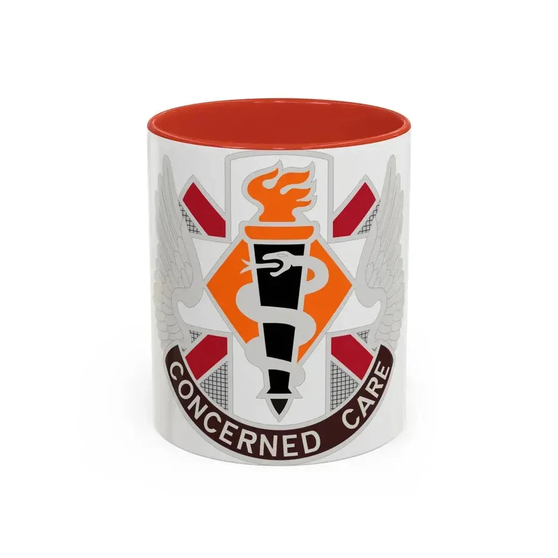 Aeromedical Center Fort Rucker (U.S. Army) Accent Coffee Mug 11oz Red - Go Mug Yourself