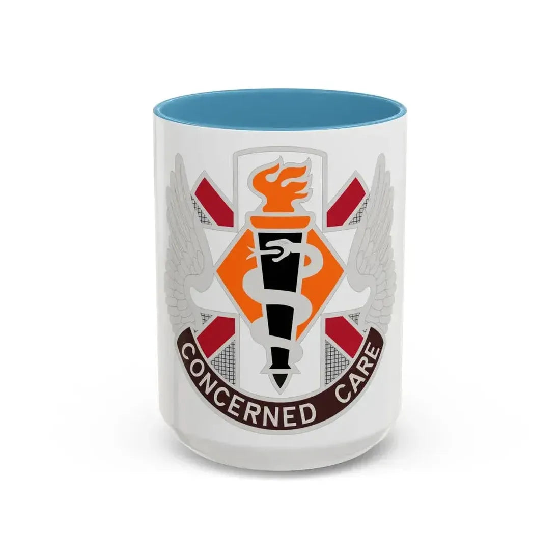 Aeromedical Center Fort Rucker (U.S. Army) Accent Coffee Mug 15oz Light Blue - Go Mug Yourself