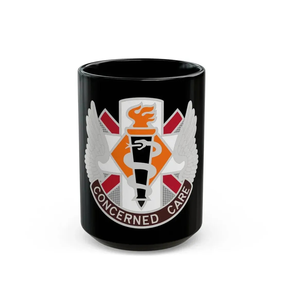 Aeromedical Center Fort Rucker (U.S. Army) Black Coffee Mug 15oz - Go Mug Yourself