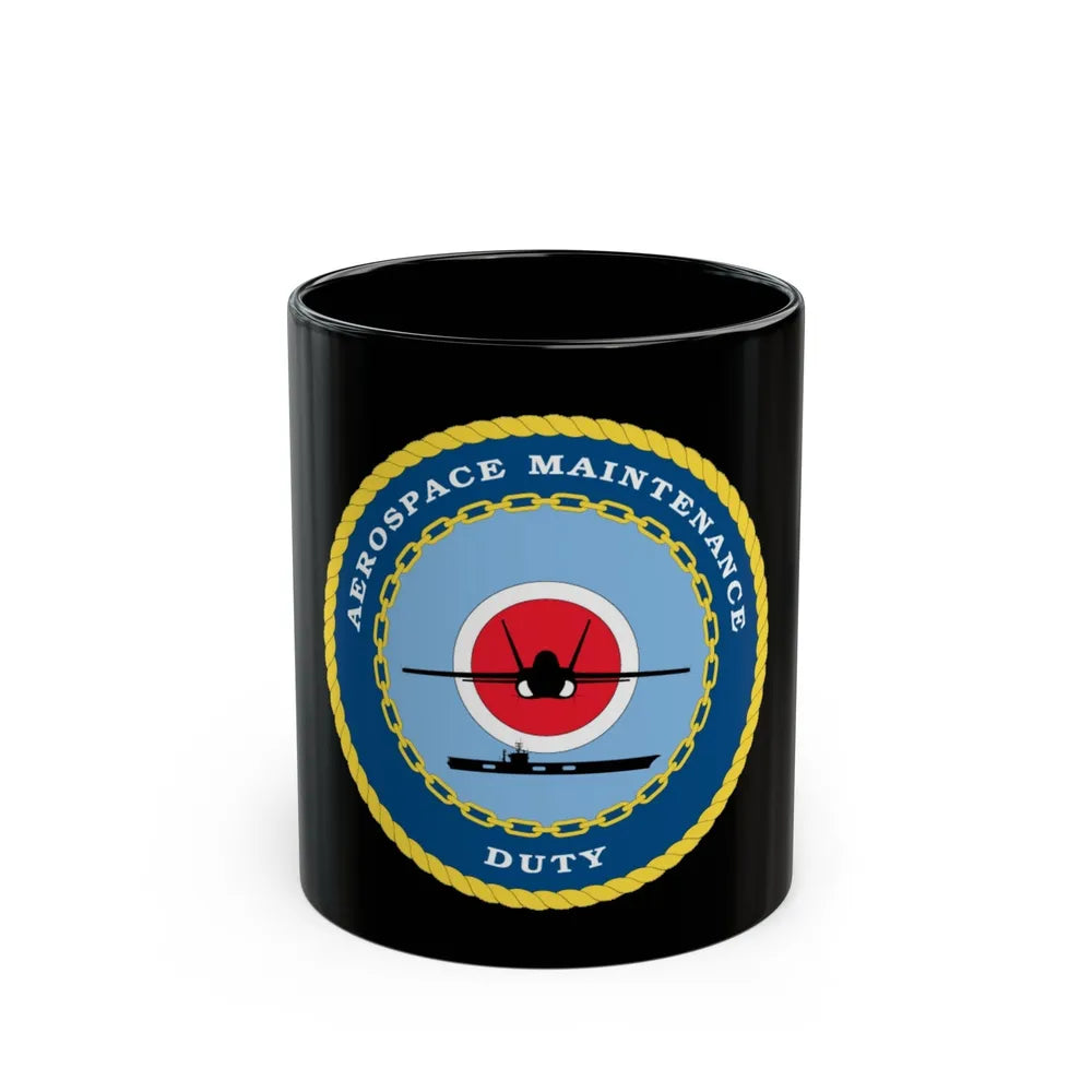 Aerospace Maintenance Duty (U.S. Navy) Black Coffee Mug-11oz-Go Mug Yourself