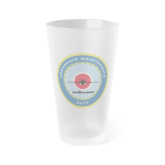 Aerospace Maintenance Duty (U.S. Navy) Frosted Pint Glass 16oz-Go Mug Yourself