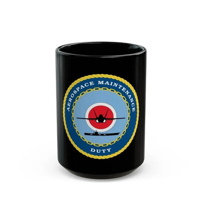 Aerospace Maintenance Duty (U.S. Navy) Black Coffee Mug 15oz - Go Mug Yourself