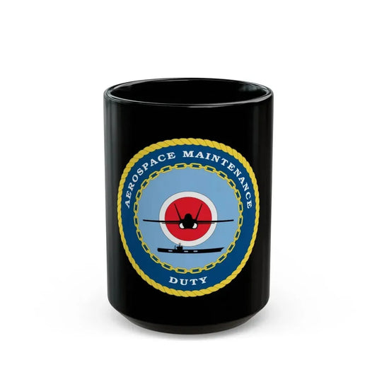 Aerospace Maintenance Duty (U.S. Navy) Black Coffee Mug 15oz - Go Mug Yourself