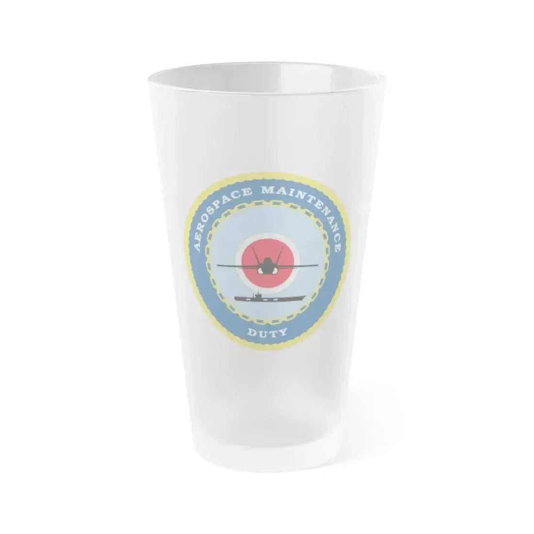 Aerospace Maintenance Duty (U.S. Navy) Frosted Pint Glass 16oz Default Title - Go Mug Yourself