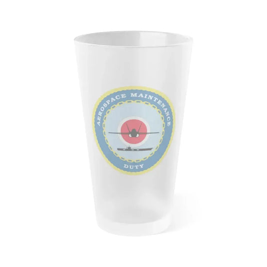Aerospace Maintenance Duty (U.S. Navy) Frosted Pint Glass 16oz Default Title - Go Mug Yourself