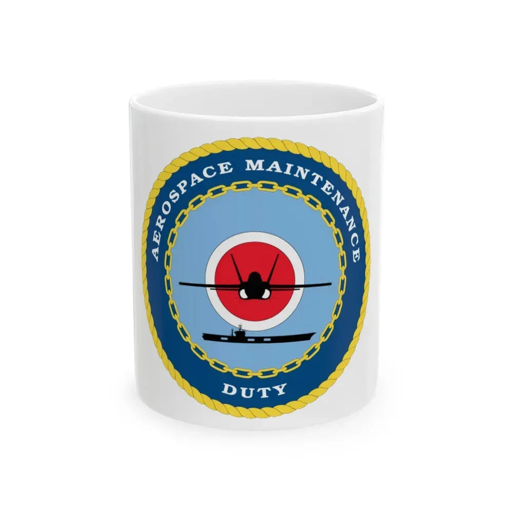 Aerospace Maintenance Duty (U.S. Navy) White Coffee Mug 11oz - Go Mug Yourself