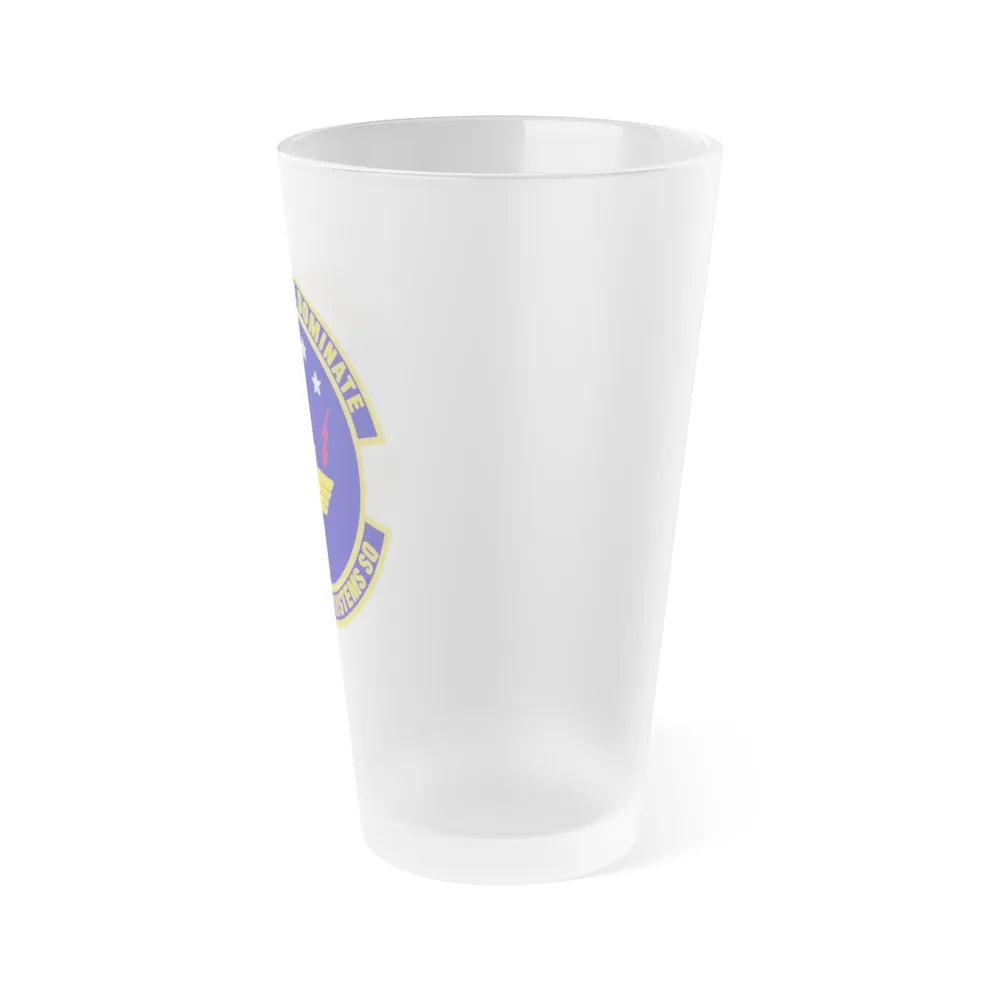 AETC Computer Systems Squadron (U.S. Air Force) Frosted Pint Glass 16oz-Go Mug Yourself