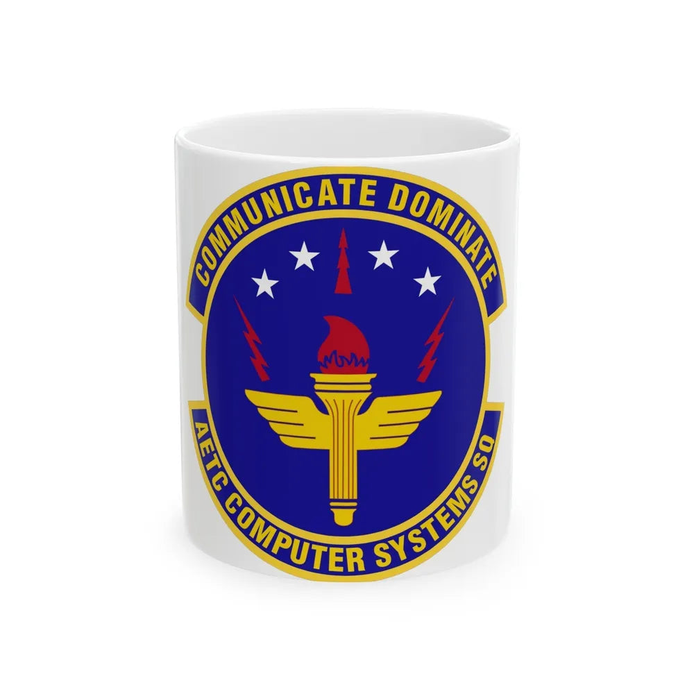 AETC Computer Systems Squadron (U.S. Air Force) White Coffee Mug-11oz-Go Mug Yourself