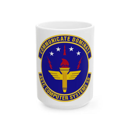 AETC Computer Systems Squadron (U.S. Air Force) White Coffee Mug-15oz-Go Mug Yourself