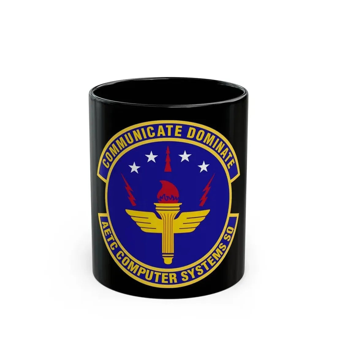 AETC Computer Systems Squadron (U.S. Air Force) Black Coffee Mug 11oz - Go Mug Yourself