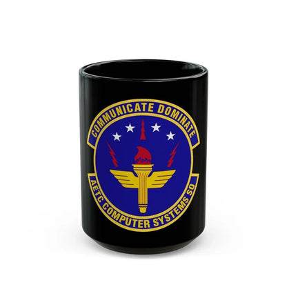 AETC Computer Systems Squadron (U.S. Air Force) Black Coffee Mug 15oz - Go Mug Yourself