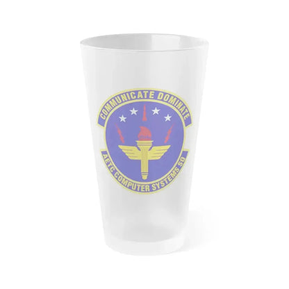 AETC Computer Systems Squadron (U.S. Air Force) Frosted Pint Glass 16oz 16oz Frosted - Go Mug Yourself