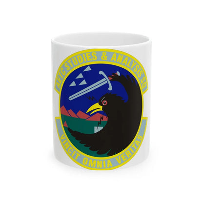 AETC Studies & Analysis Squadron (U.S. Air Force) White Coffee Mug-11oz-Go Mug Yourself