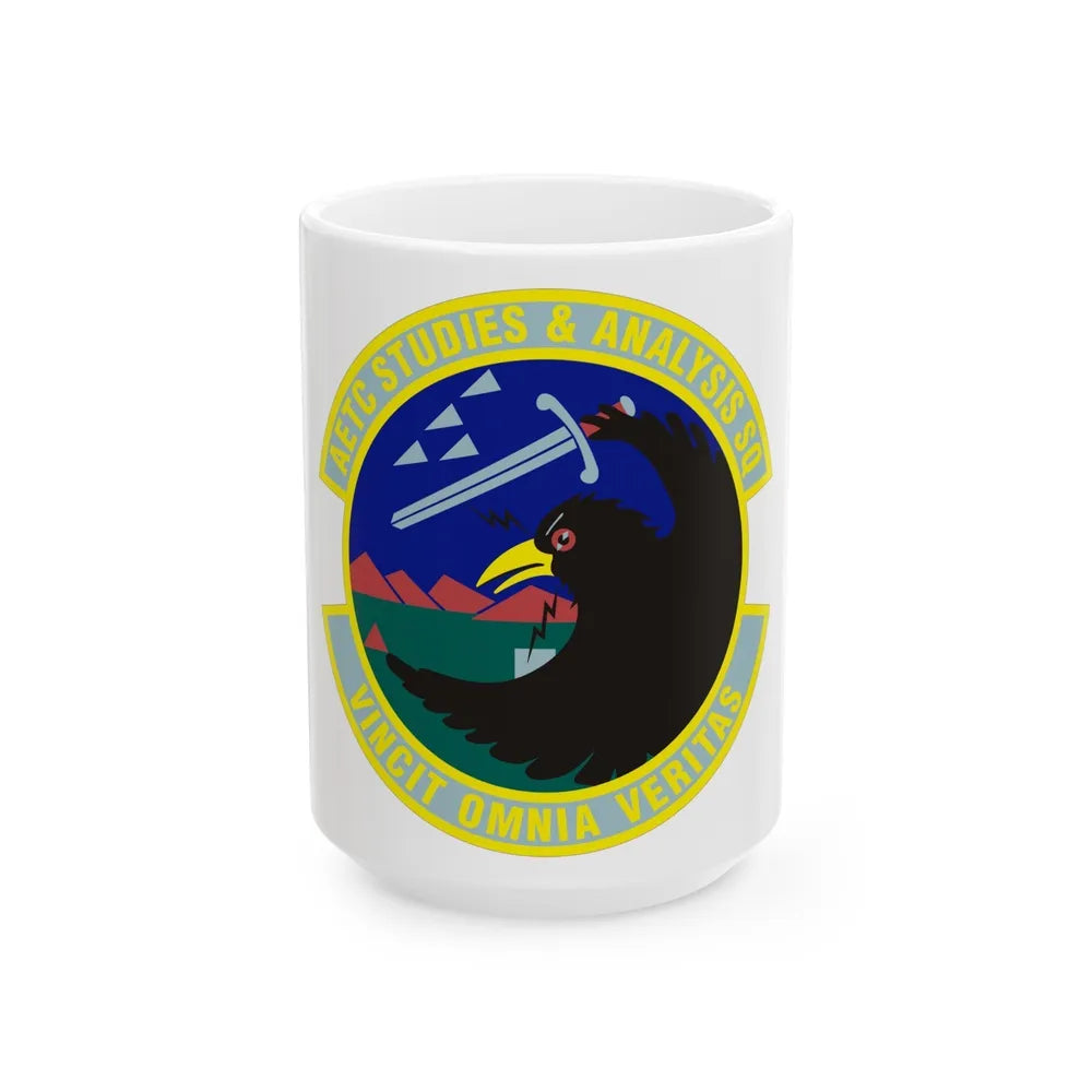 AETC Studies & Analysis Squadron (U.S. Air Force) White Coffee Mug-15oz-Go Mug Yourself