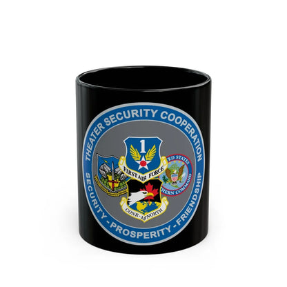 AF North TSC Theater Security Cooperation (U.S. Air Force) Black Coffee Mug-11oz-Go Mug Yourself