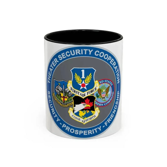 AF North TSC Theater Security Cooperation (U.S. Air Force) Accent Coffee Mug 11oz Black - Go Mug Yourself
