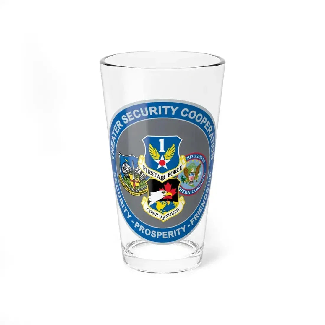AF North TSC Theater Security Cooperation (U.S. Air Force) Pint Glass 16oz 16oz - Go Mug Yourself