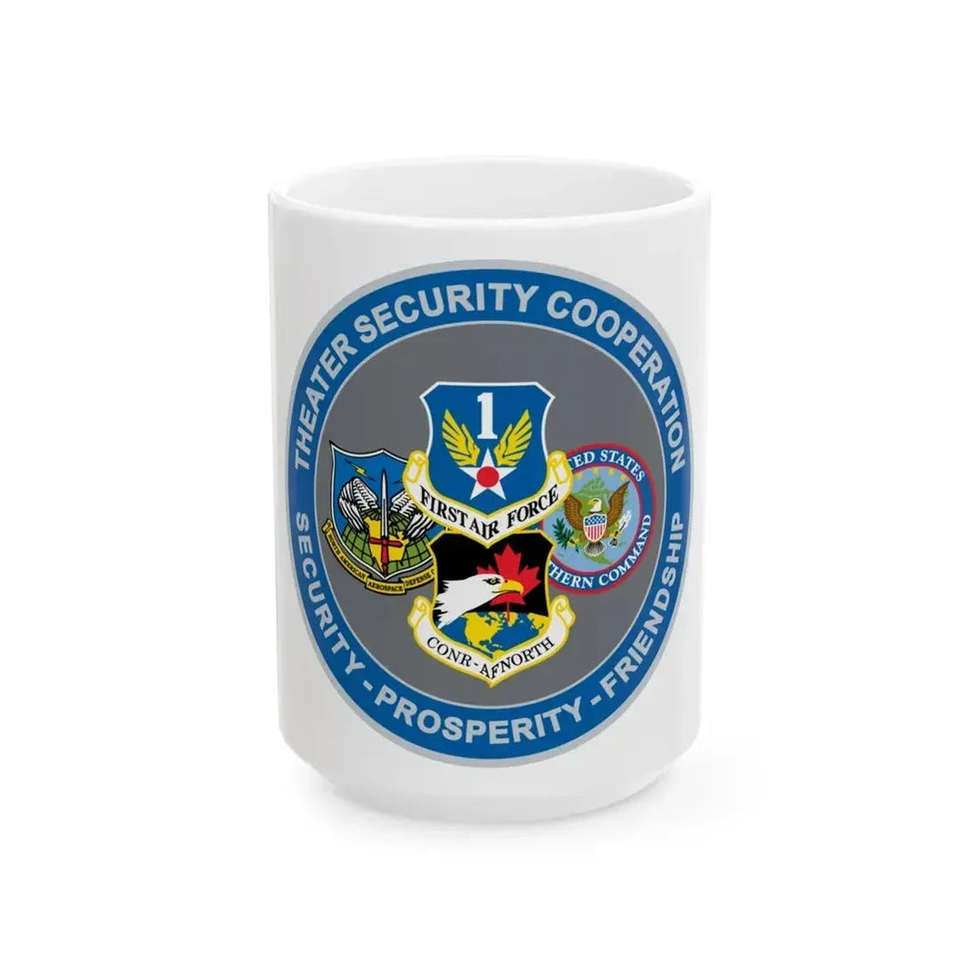 AF North TSC Theater Security Cooperation (U.S. Air Force) White Coffee Mug 11oz - Go Mug Yourself