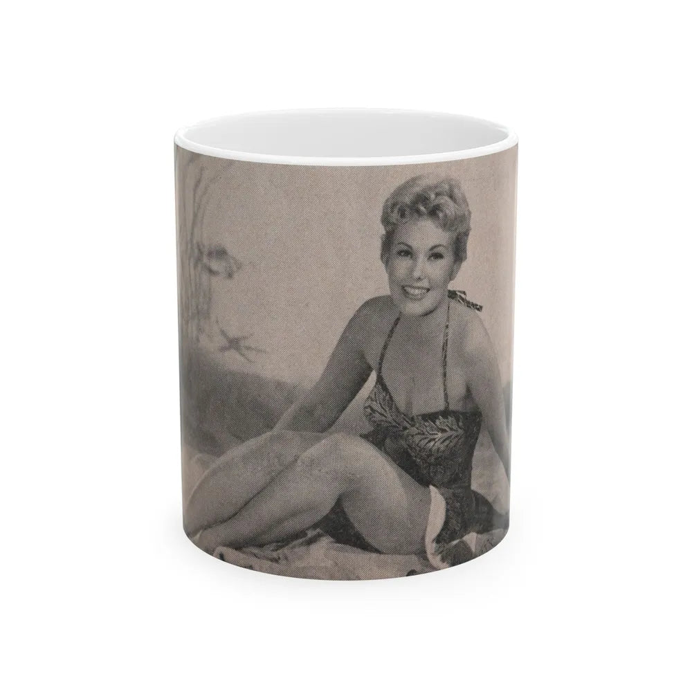 Kim Novak #175 - Scanned Mag. 66 Photos (Vintage Female Icon) White Coffee Mug-11oz-Go Mug Yourself