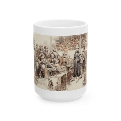 Collier's Weekly magazine story illustration, 1955 - White Coffee Mug-15oz-Go Mug Yourself