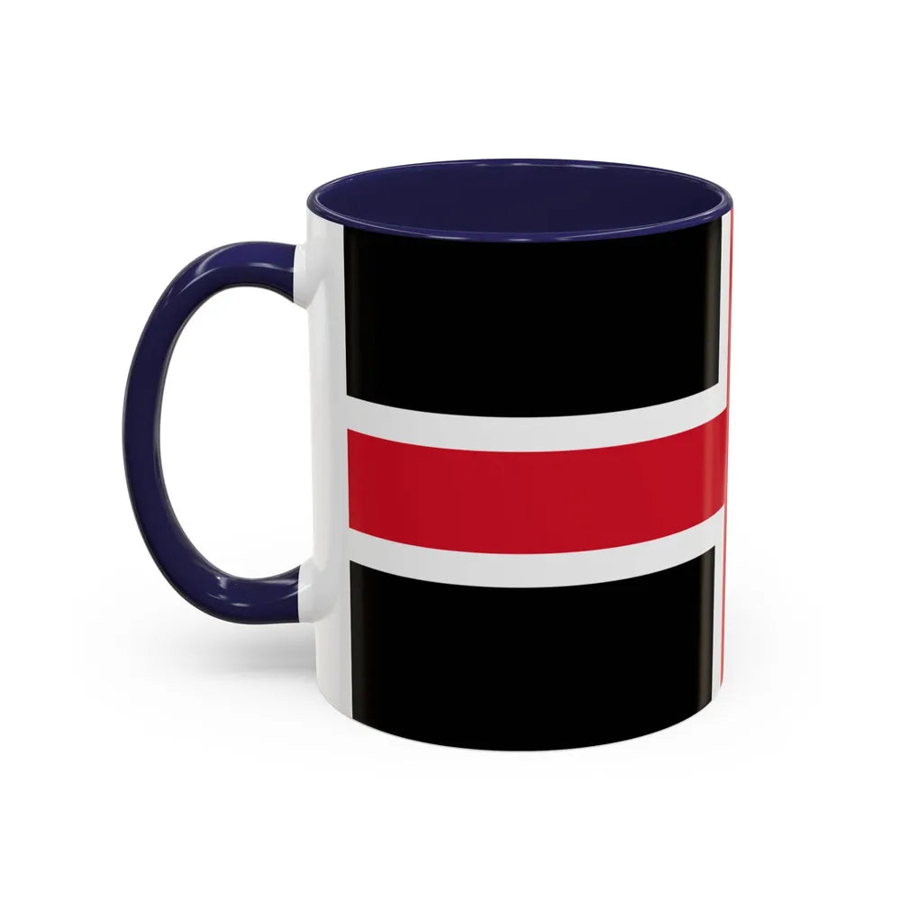 Flag of Durham UK - Accent Coffee Mug-Go Mug Yourself