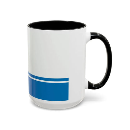 Flag of Gdynia Poland - Accent Coffee Mug-Go Mug Yourself