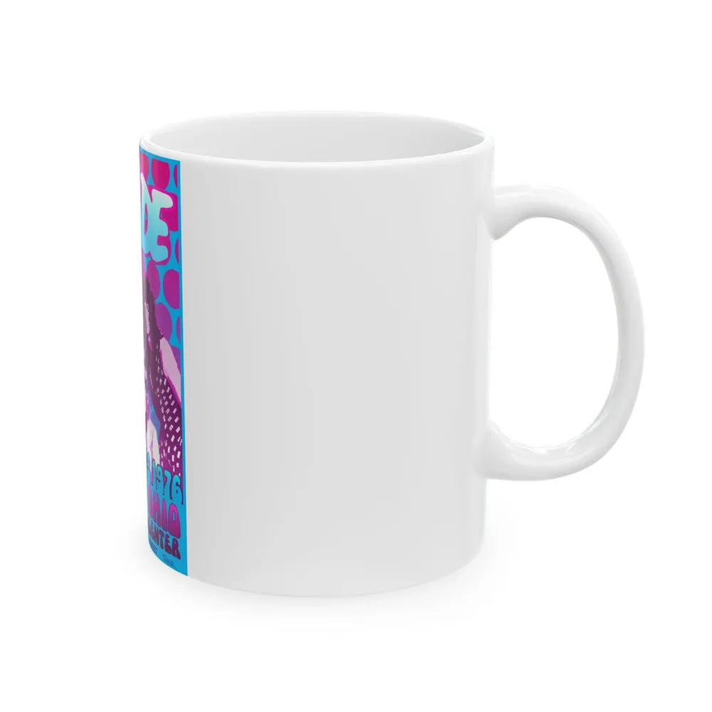 Slade - 1976 (Music Poster) White Coffee Mug-Go Mug Yourself