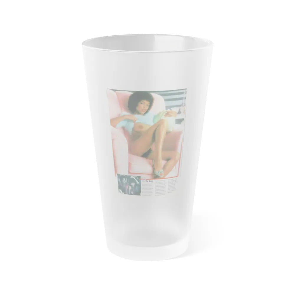 Ola Ray #123 (Vintage Female Icon) Frosted Pint 16oz-16oz-Frosted-Go Mug Yourself