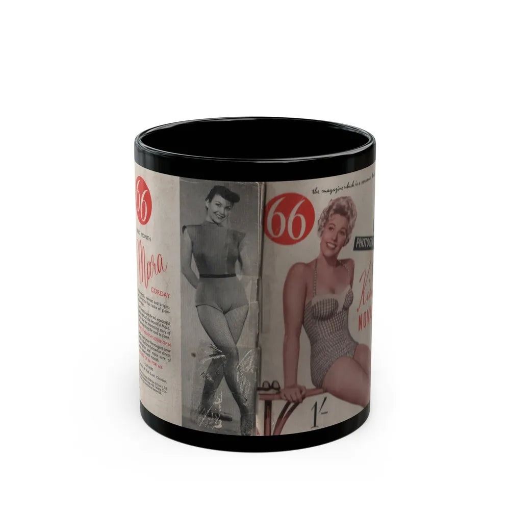 Kim Novak #139 - Scanned Mag. 66 Photos (Vintage Female Icon) Black Coffee Mug-11oz-Go Mug Yourself