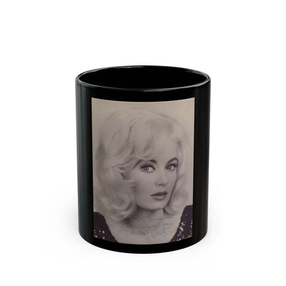 Janette Scott #48 (Vintage Female Icon) Black Coffee Mug-11oz-Go Mug Yourself