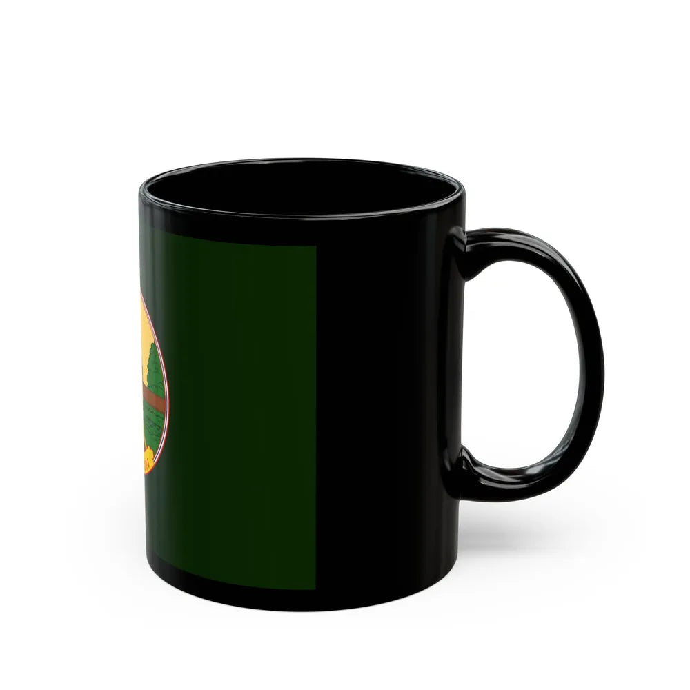 Flag of Lampang Province Thailand - Black Coffee Mug-Go Mug Yourself