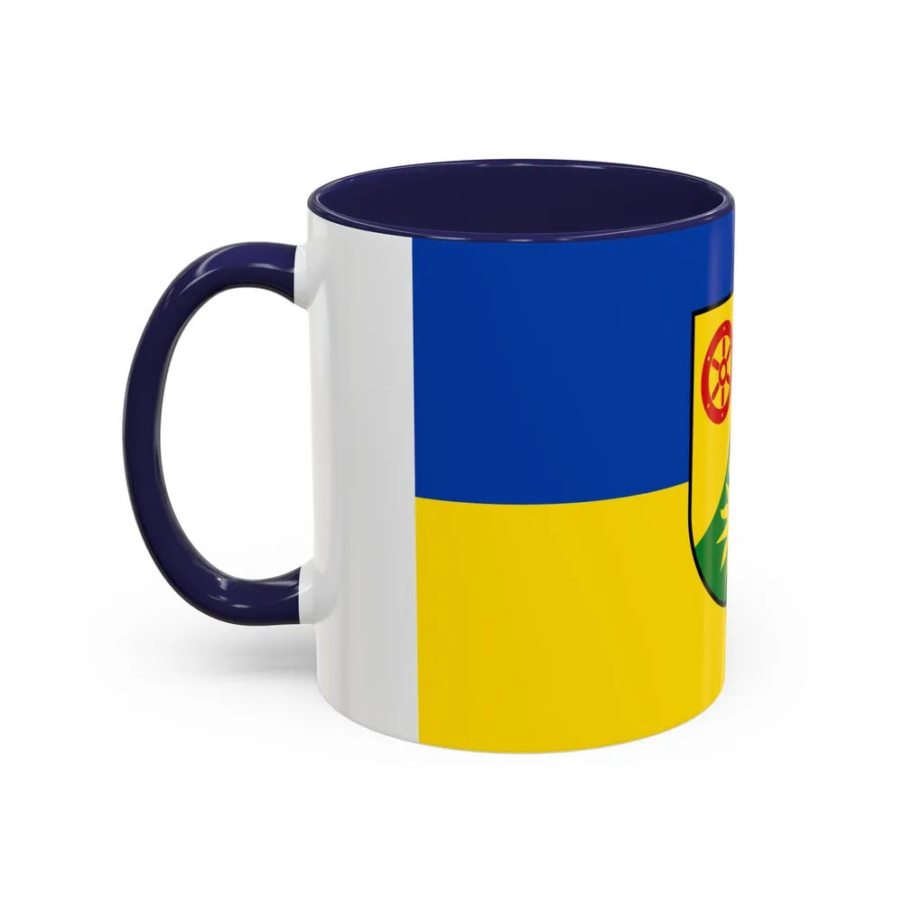 Flag of Donnersbergkreis Germany - Accent Coffee Mug-Go Mug Yourself