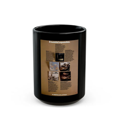 RSO Records 1974 (Music Poster) Black Coffee Mug-15oz-Go Mug Yourself