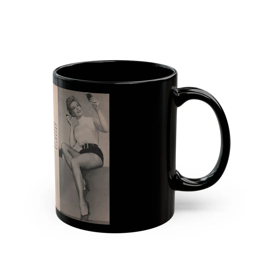 Kim Novak #146 - Scanned Mag. 66 Photos (Vintage Female Icon) Black Coffee Mug-Go Mug Yourself