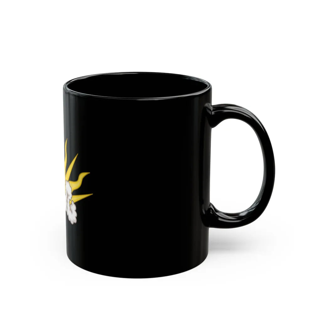 Sunburst Badge - Black Coffee Mug-Go Mug Yourself