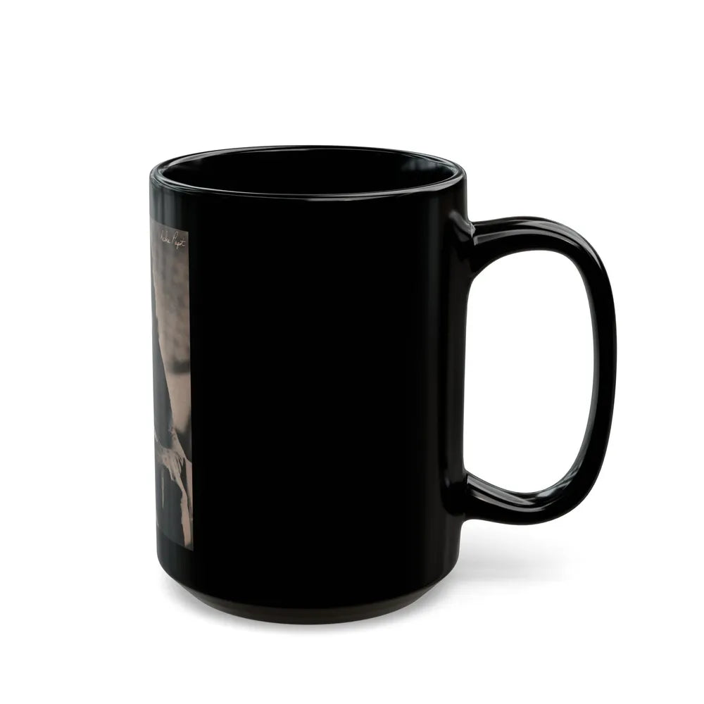 Debra Paget #523 - Magazine Page Circa 50's (Vintage Female Icon) Black Coffee Mug-Go Mug Yourself