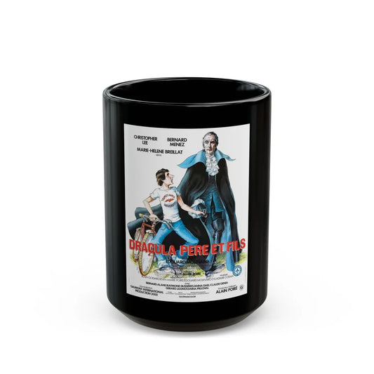 DRACULA AND SON (FRENCH) 1976 Movie Poster - Black Coffee Mug-15oz-Go Mug Yourself