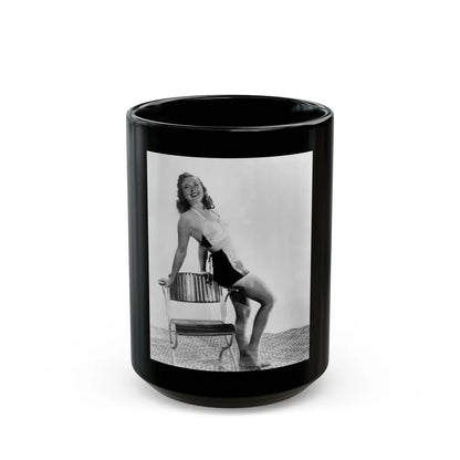 Coleen Gray #19 (Vintage Female Icon) Black Coffee Mug-15oz-Go Mug Yourself