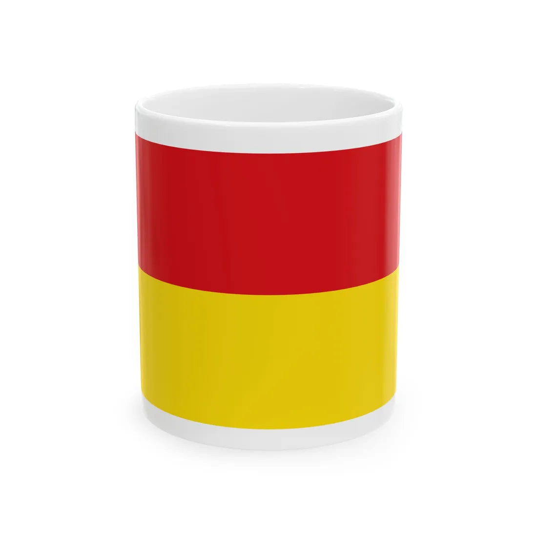 Afbeelding OostendeVlag (Belgium) White Coffee Mug 11oz - Go Mug Yourself