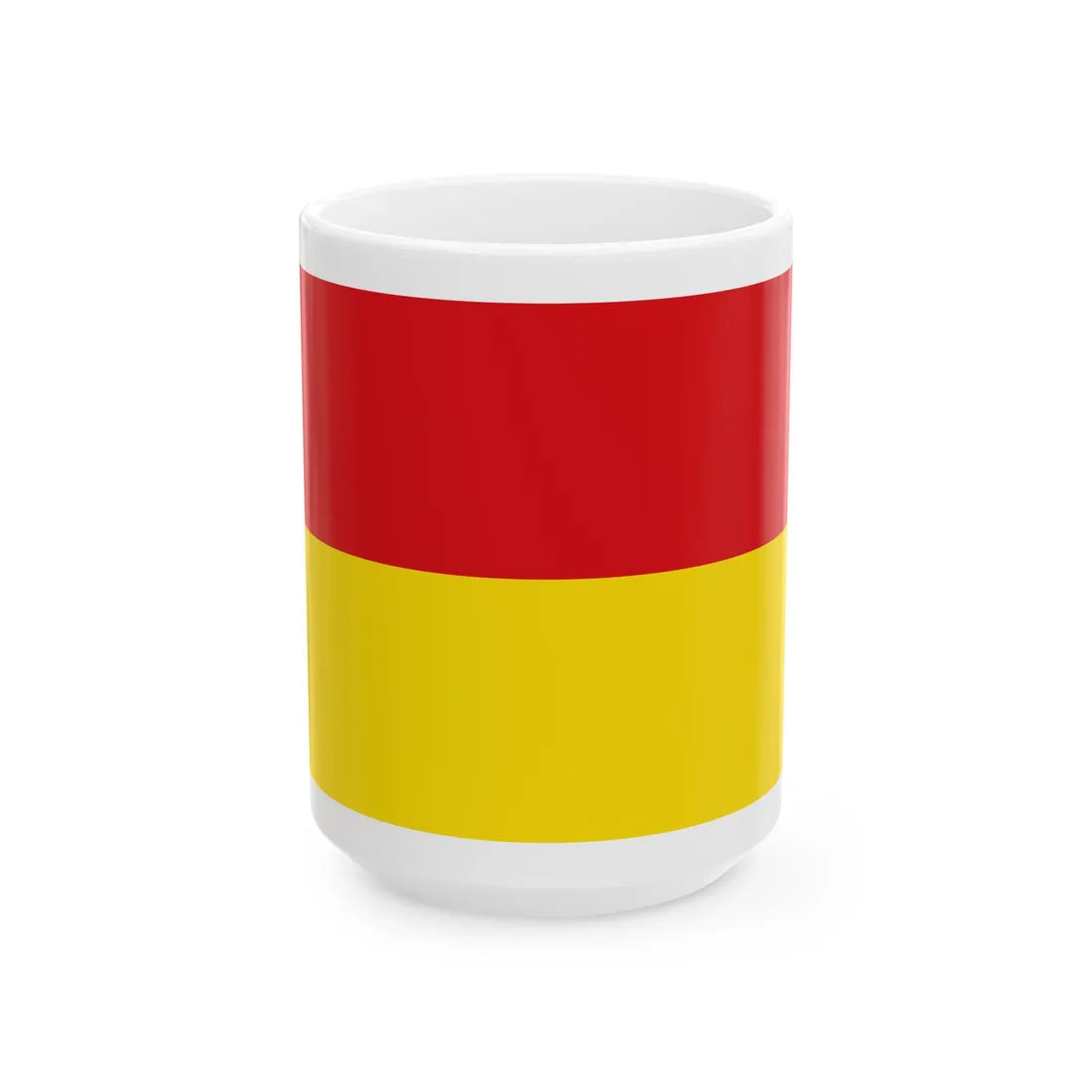 Afbeelding OostendeVlag (Belgium) White Coffee Mug 15oz - Go Mug Yourself
