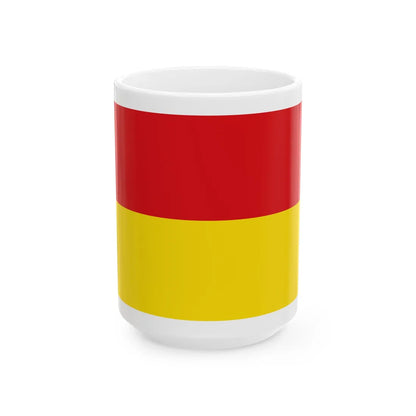 Afbeelding OostendeVlag (Belgium) White Coffee Mug 15oz - Go Mug Yourself