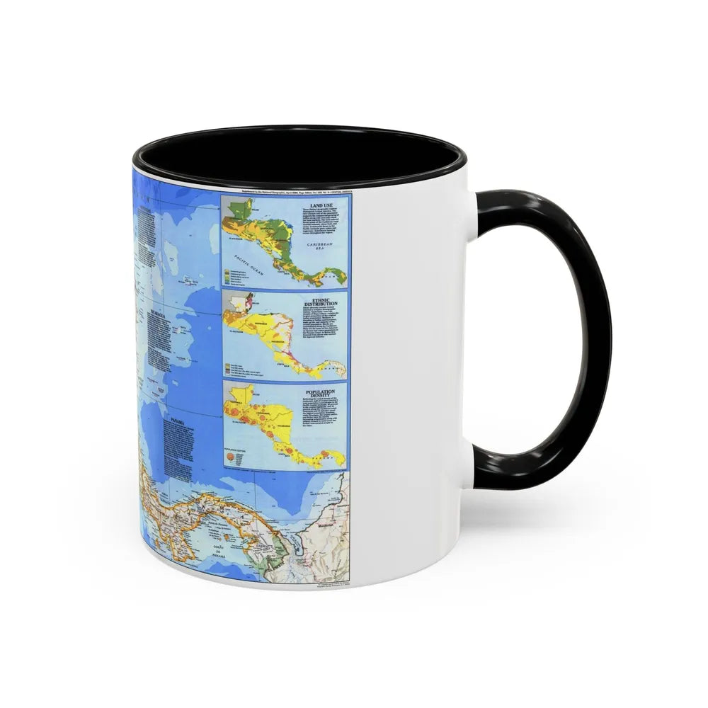 Central America (1986) (Map) Accent Coffee Mug-Go Mug Yourself