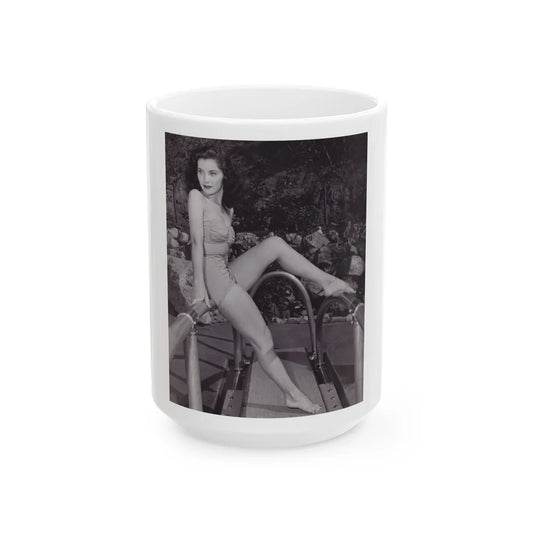 Debra Paget #356 (Vintage Female Icon) White Coffee Mug-15oz-Go Mug Yourself