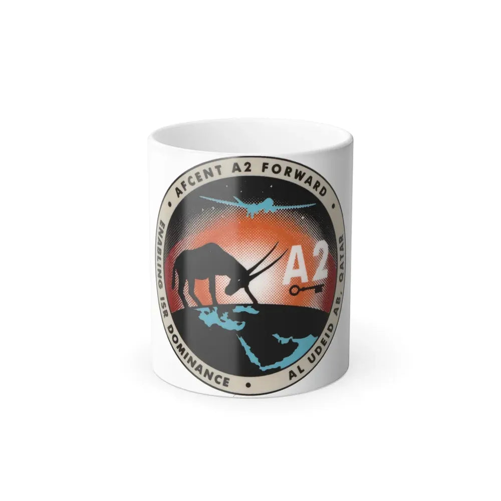 AFCENT A2 Forward (U.S. Air Force) Color Changing Coffee Mug 11oz - Go Mug Yourself