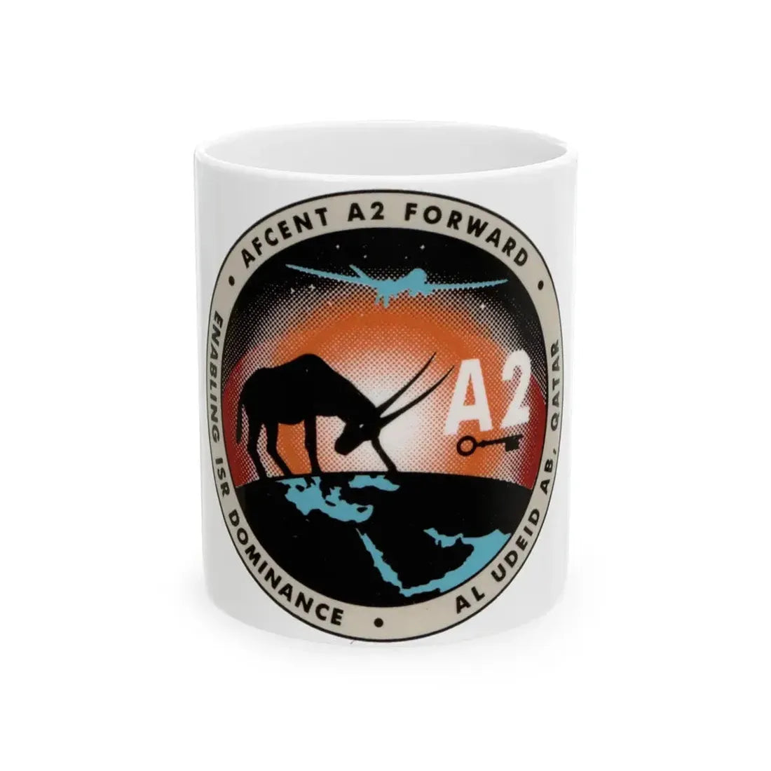 AFCENT A2 Forward (U.S. Air Force) White Coffee Mug - Go Mug Yourself