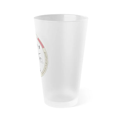 AFCENT Intelligence (U.S. Air Force) Frosted Pint Glass 16oz-Go Mug Yourself