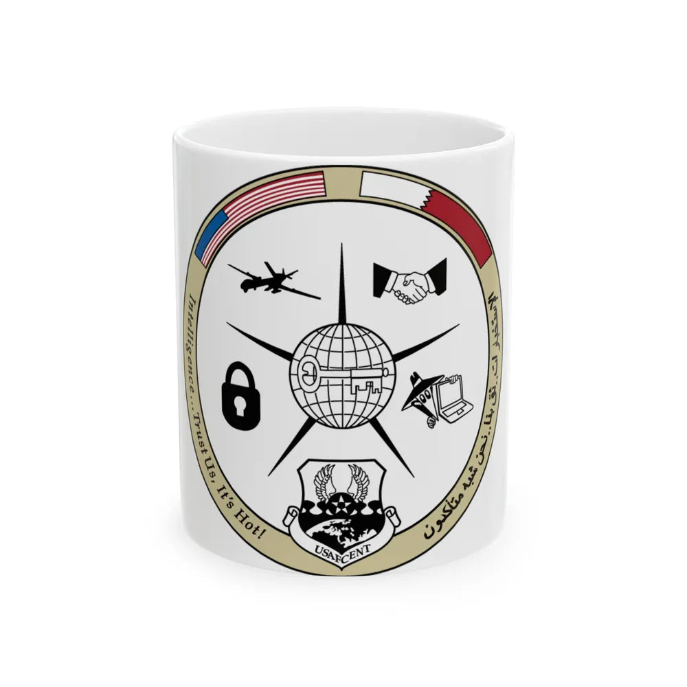 AFCENT Intelligence (U.S. Air Force) White Coffee Mug-11oz-Go Mug Yourself