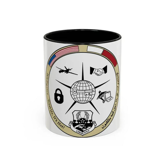AFCENT Intelligence (U.S. Air Force) Accent Coffee Mug 11oz Black - Go Mug Yourself